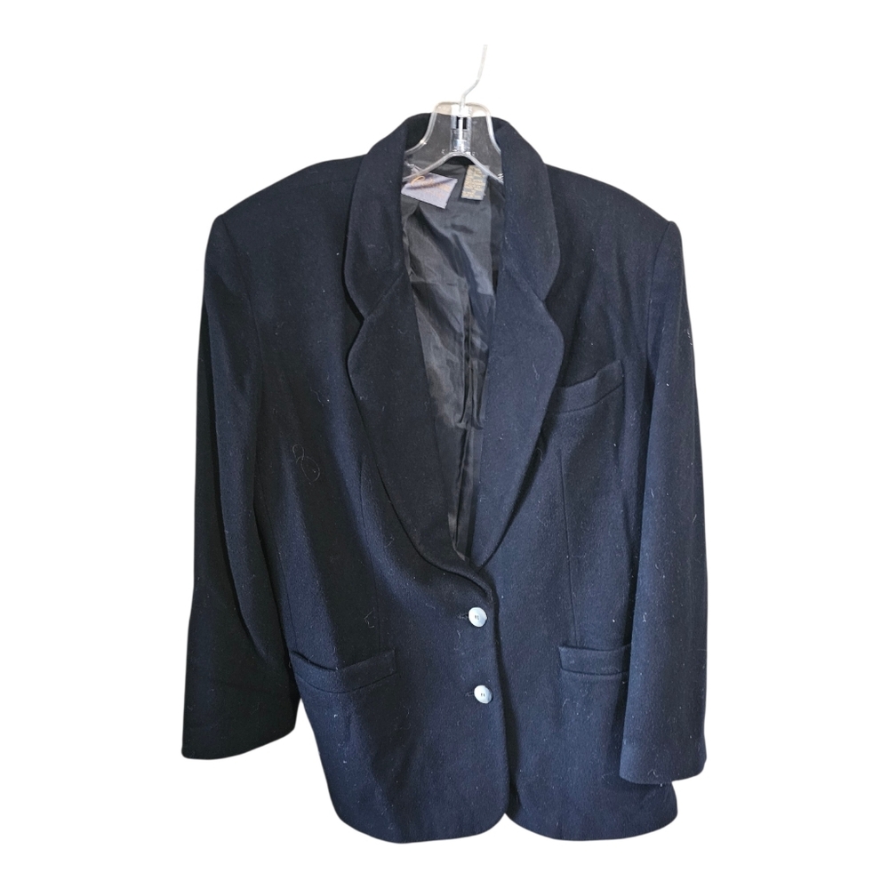 Collection Point of View Vintage 90"S ( Nordstrom)Black Wool Blazer Size 12